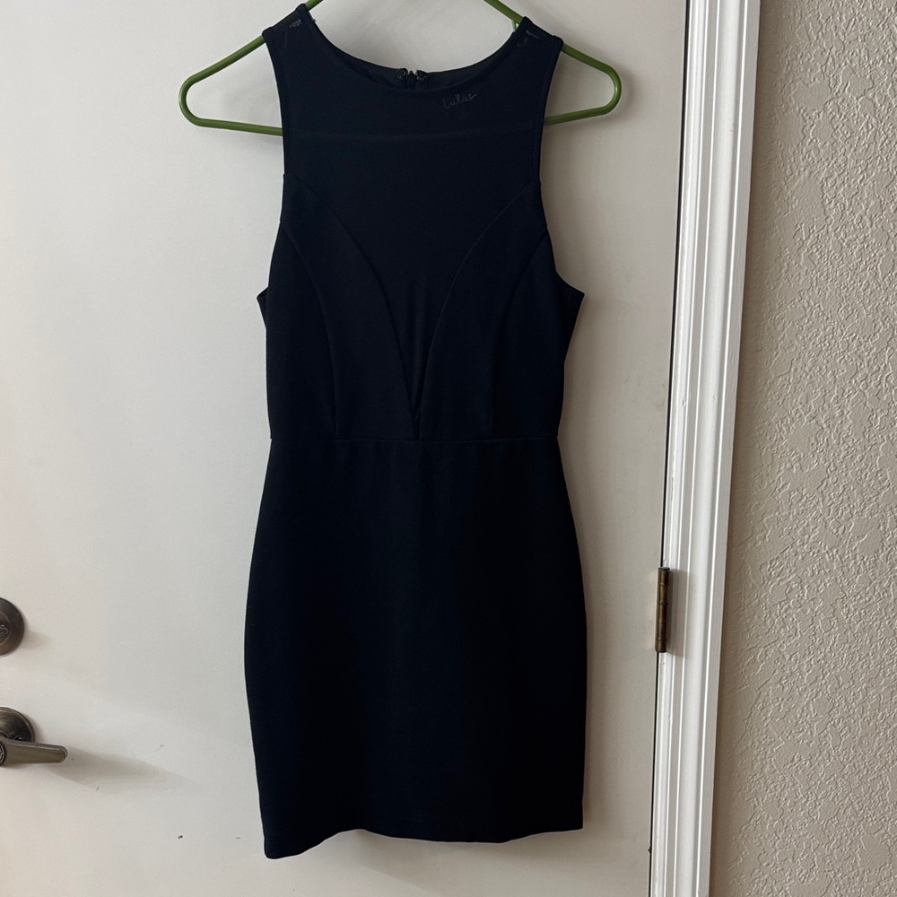 Lulu's Elegant Black Mini Dress